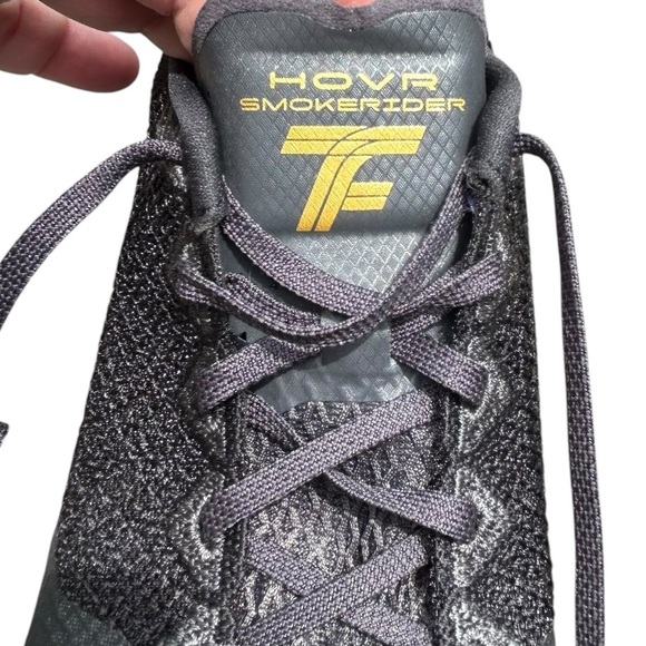 Under Amour HOVR Smokeride Track Spikes 8 Black Lightweight - Picture 11 of 14